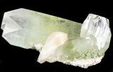 Zoned Apophyllite Crystal Cluster with Stilbite - India #44319-1